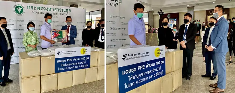 ไดเร็ค เอเชีย ร่วมบริจาคชุด PPE ต้านวิกฤตโควิด-19 ระลอก ใหม่