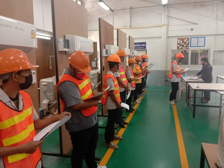 สำนักงานพัฒนาฝีมือแรงงานมหาสารคามทดสอบมาต...