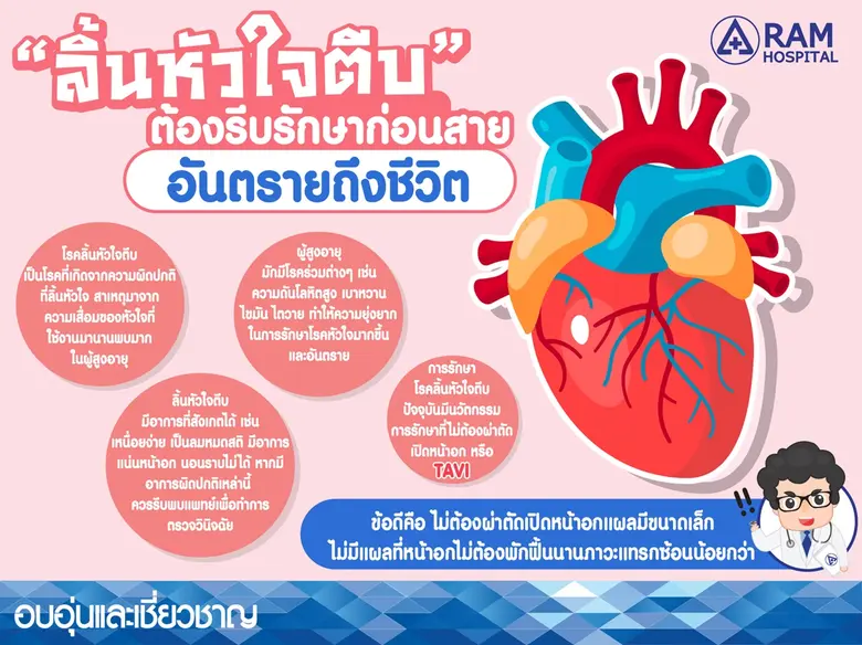 "ลิ้นหัวใจตีบ" ต้องรีบรักษาก่อนสาย อันตรา...