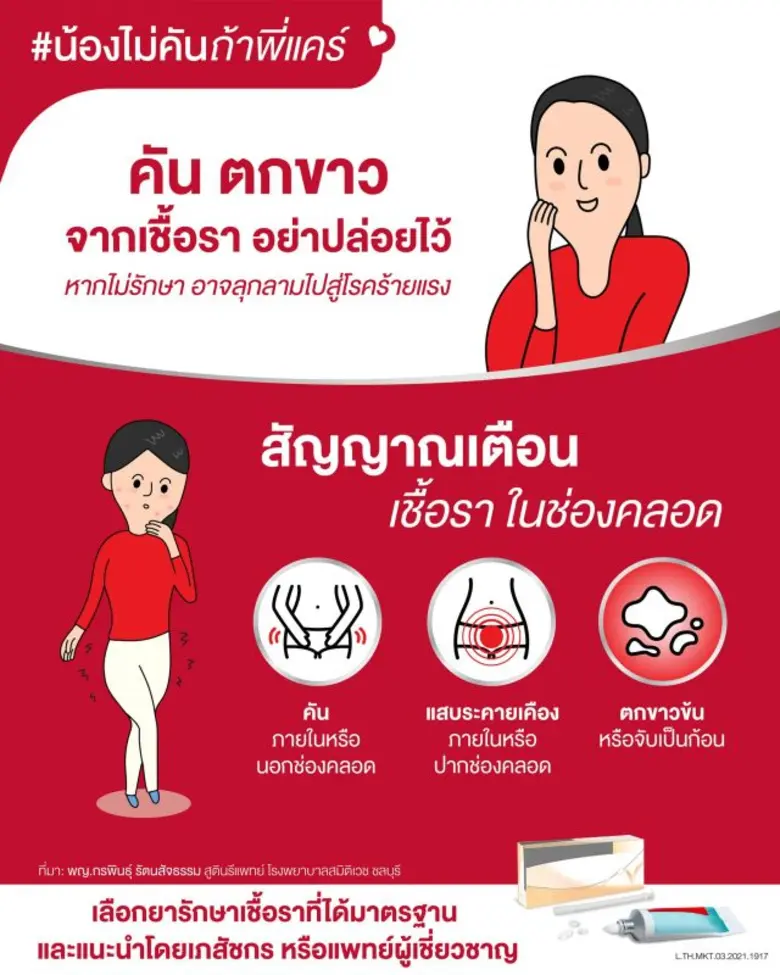 เช็คด่วน!! อาการคัน จุดซ่อนเร้น ภัยเงียบที่ผู้หญิงต้องไม่ชะล่าใจ #น้องไม่คันถ้าพี่แคร์