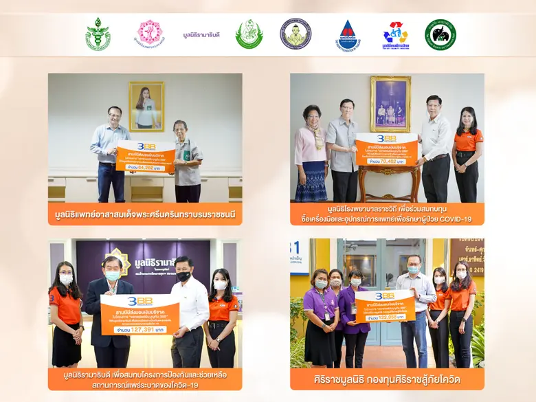 ลูกค้า 3BB ร่วมปันน้ำใจเข้าโครงการ "แลกพอยต์รับบุญ" ผ่านแอพ 3BB Member ปี 63 กว่า 7 แสนบาท