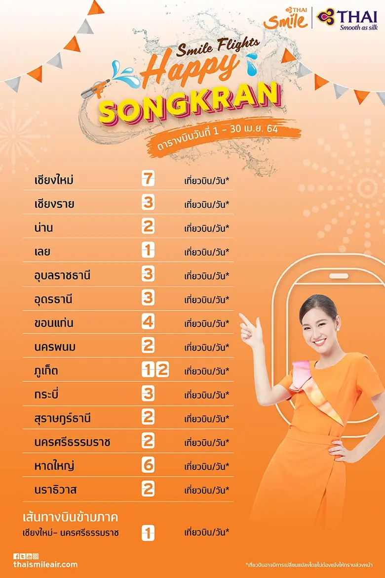 สายการบินไทยสมายล์ประกาศปรับจำนวนเที่ยวบิ...