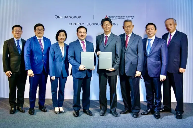 "มิตซูบิชิ เอลเลเวเตอร์" ได้รับความมั่นใจจาก วัน แบงค็อก (One Bangkok) ทำสัญญาติดตั้งลิฟต์และบันไดเลื่อน พร้อมลิฟต์แบบห้องโดยสารคู่ ตัวแรกในประเทศไทย