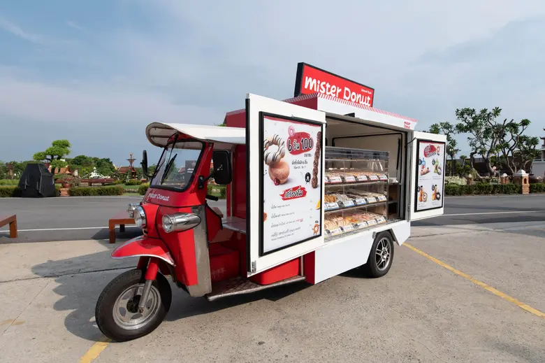 มิสเตอร์ โดนัท จัดแผนรุกเต็มพิกัดพร้อมเข้าถึงทุกพื้นที่ เปิดตัวโมเดลใหม่ "รถสามล้อโมเดล (Mobile Tuk Tuk Model)"