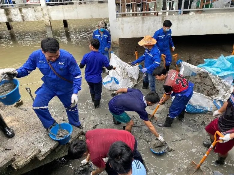 AGC ร่วมกับผู้ประกอบการในนิคมฯ มาบตาพุด ปรับปรุงลำรางสาธารณะบริเวณศูนย์คามิลเลียน โซเชียล เซนเตอร์ ระยอง
