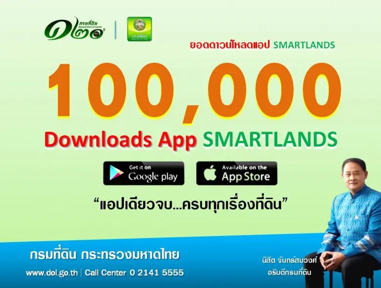 กรมที่ดิน "ปลื้ม" เสียงตอบรับท้วมท้นจากพี...