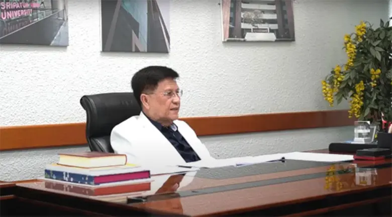 ผศ.พล.อ.เสรี พุกกะมาน ที่ปรึกษาอธิการบดี ม.ศรีปทุม ถ่ายทอดความรู้ ออนไลน์"พระพุทธศาสนาเพื่อพัฒนาชีวิตและสังคม"