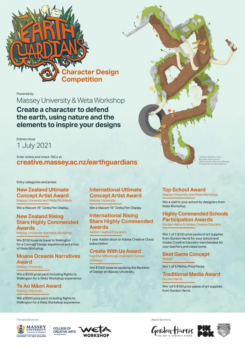 การศึกษานิวซีแลนด์ตามหานักออกแบบนานาชาติ ชวนน้องๆ ม.ปลาย ประกวดออกแบบ ฮีโร่ผู้พิทักษ์โลก ปี 2021