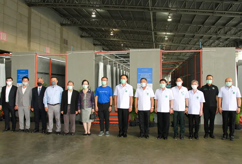 WGE ส่งมอบห้องอาบน้ำผู้ป่วย COVID-19 ให้โรงพยาบาลสนาม