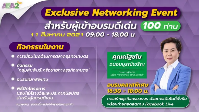 กรมส่งเสริมอุตสาหกรรมผนึกวู้ดดี้เวิลด์  ดึงกูรูด้านธุรกิจชั้นนำ สอนออนไลน์ "Agro Beyond Academy รุ่นที่ 2"