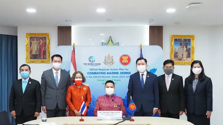 "วราวุธ" ย้ำเวทีอาเซียน แก้ไขปัญหาขยะทะเลต้องทำทันที ตั้งเป้าลดขยะพลาสติกในทะเล 50% ภายในปี 2570