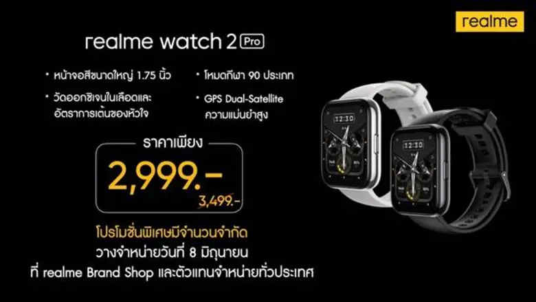 realme เปิดตัว realme Buds Q2 หูฟังไร้สาย ดีไซน์เหนือจินตนาการ พร้อม realme Watch 2 และ  realme Watch 2 Pro สมาร์ทวอทช์อัจฉริยะที่ดีที่สุดสำหรับ Andriod