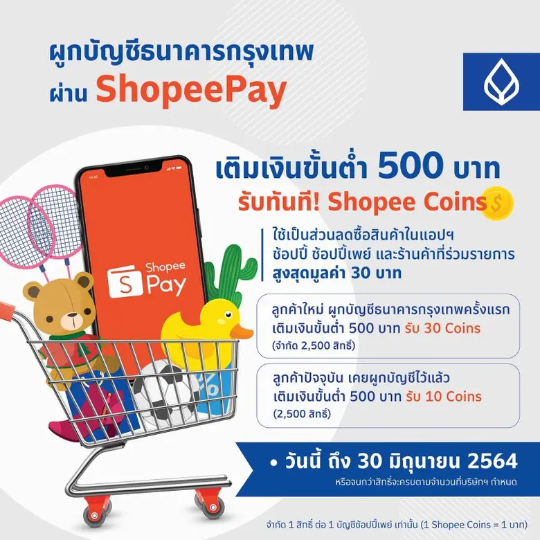 ข่าวดีสำหรับผู้ใช้แอปพลิเคชัน ShopeePay ธ...