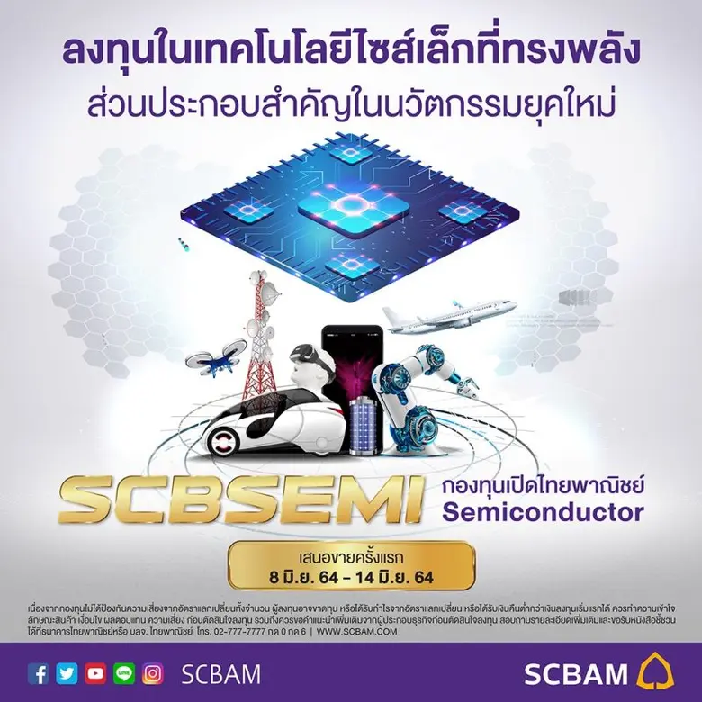 บลจ.ไทยพาณิชย์ ลุยหุ้นกลุ่ม Semiconductor...