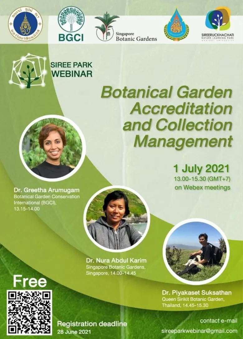 ครั้งแรกในประเทศไทย โครงการจัดตั้งสถาบันอุทยานธรรมชาติวิทยาสิรีรุกขชาติ ม.มหิดล ได้รับการรับรองมาตรฐานสวนพฤกษศาสตร์โลก BGCI สหราชอาณาจักร