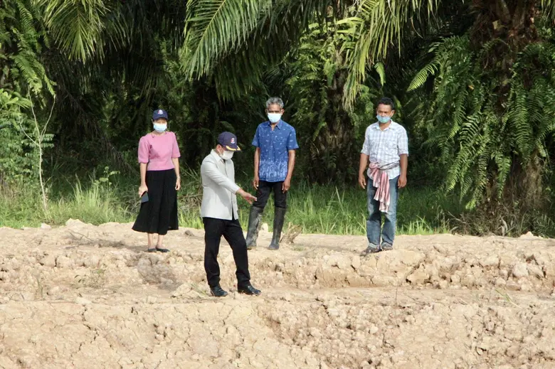 พัฒนาชุมชนนครศรีธรรมราช  เดินหน้าต่อเนื่องติดตามดำเนินงาน "โคก หนอง นา โมเดล"