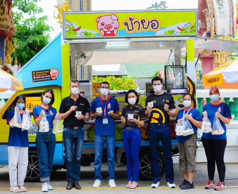 บี-ควิก ผนึกกำลังโครงการต้องรอด โดยกลุ่ม Up for Thai สนับสนุนวัตถุดิบสำหรับปรุงอาหารแจกจ่ายให้ผู้ได้รับผลกระทบจากวิกฤติ COVID-19