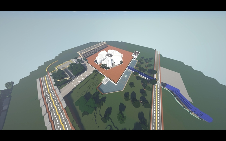 เด็กวิทย์ฯ ม.อ. สุดล้ำ พัฒนา AR จำลองตึกฟักทองเสมือนจริง เปิด Edutainment ผ่านเกม Minecraft สร้างแรงบันดาลใจการเรียนยุค Covid-19