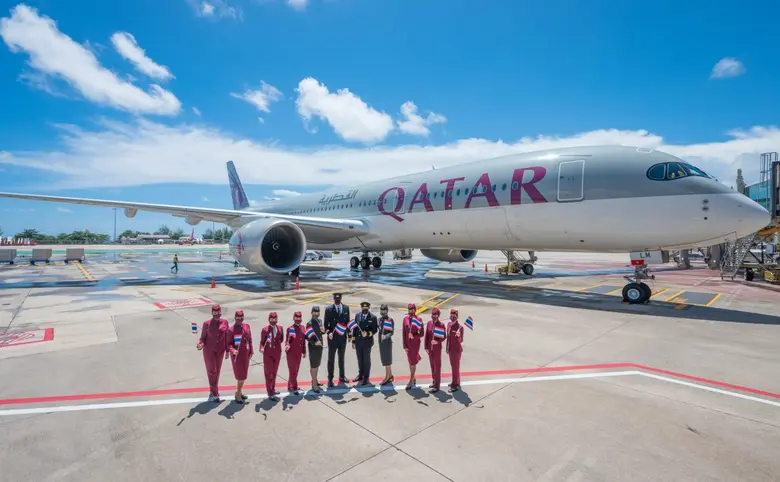 Qatar Airways Touches Down in Phuket with a Traditional Water Cannon Salute as the Famed Holiday Getaway Reopens To International Tourism