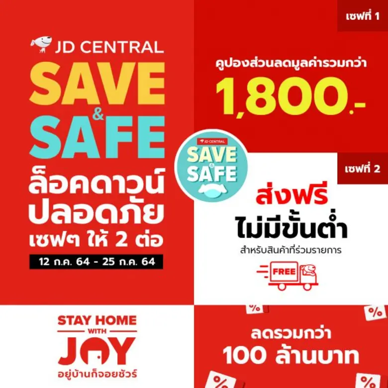 เจดีเซ็นทรัลมีความห่วงใยในความปลอดภัยด้าน...