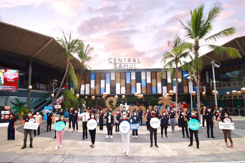 "เซ็นทรัล สมุย" ได้รับมาตรฐาน SHA Plus+ ศูนย์การค้าสะอาดปลอดภัย พนักงานฉีดวัคซีนครบแล้ว 93% ดัน "ไทยช่วยไทย" ส่งเสริมผู้ประกอบการท้องถิ่นและท่องเที่ยวจังหวัด
