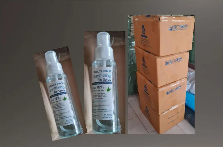 ขอขอบคุณ! บริษัท คริสตัล บิวตี้แอนด์ แคร์ บริจาค สเปย์แอลกอฮอล์ 1,000 ขวด สนับสนุน ศูนย์วัคซีนม.ศรีปทุม
