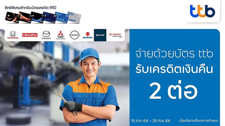 บัตรเครดิตทีทีบี มอบสิทธิพิเศษสุดคุ้มที่ศ...