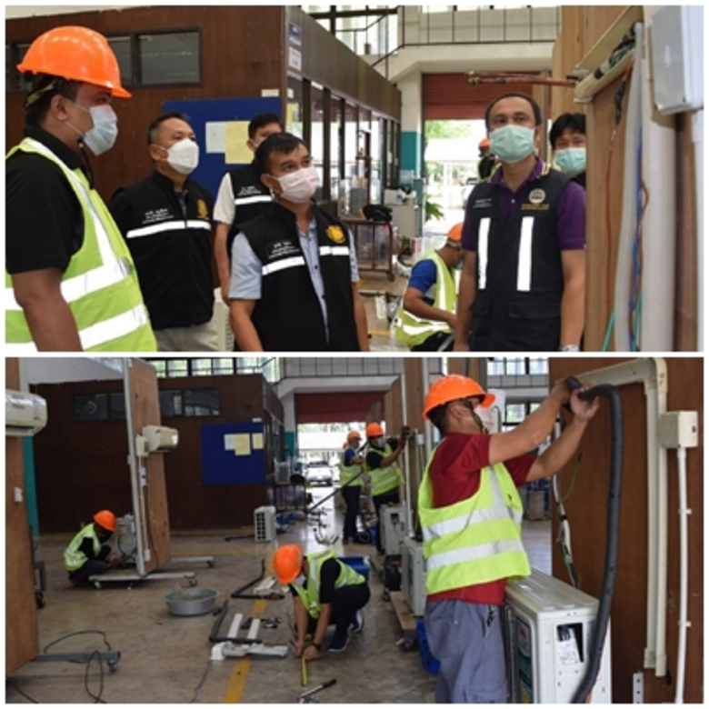 สพร.7 อุบลฯ ทดสอบช่างแอร์ ภายใต้โครงการงบโควิด