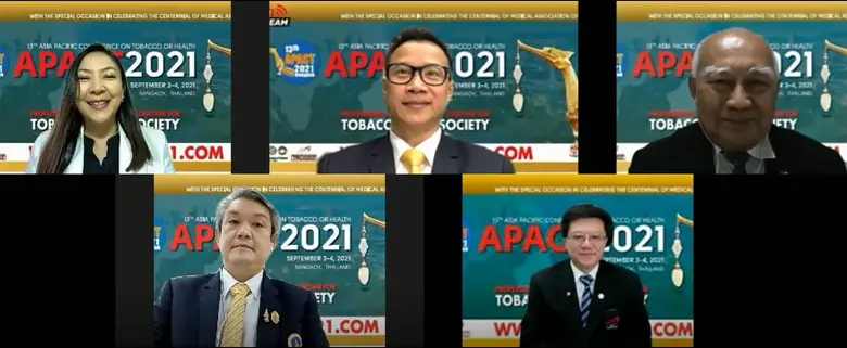 ภาคีเครือข่ายต้านยาสูบเอเชีย-แปซิฟิก 40 ชาติ เข้าร่วมงานประชุม 13th APACT 2021 Bangkok