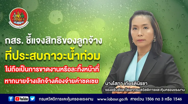 กรมสวัสดิการและคุ้มครองแรงงานดูแลสิทธิประ...