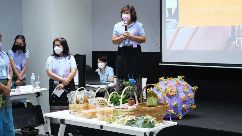 กิจกรรมการนำเสนอผลงาน (Pitching) ในโครงการพัฒนาบุคลากรเพื่อยกระดับคุณภาพชุมชนจังหวัดพะเยา ฯ