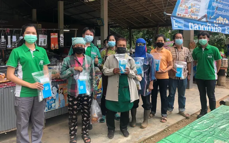 ACE ส่งต่อความห่วงใย มอบถุงสู้โควิด-19 แก่พนักงาน และชาวบ้านรอบโรงไฟฟ้า รวม 10,000 ชุด