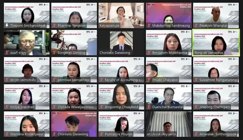 คณะบัญชี ม.ศรีปทุม ตรวจประเมินคุณภาพการศึกษาภายใน 2563 ระดับหลักสูตรปริญญาตรี ปริญญาโท และปริญญาเอก ผ่าน ZOOM ONLINE