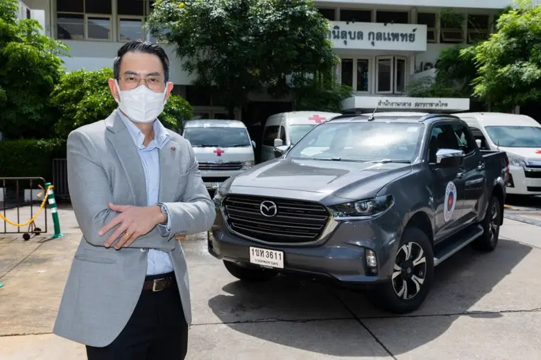 มาสด้ามอบชุด PPE หน้ากากอนามัย N95 และอุปกรณ์ป้องกันโควิด-19  ให้กับสภากาชาดไทยภายใต้โครงการ "มาสด้า ปันสุข"