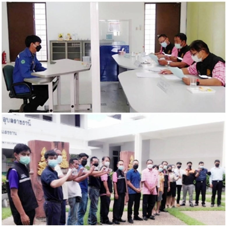 สพร. 7 อุบล ประเมินช่างเชื่อมให้ผู้ได้รับผลกระทบจากโควิด-19