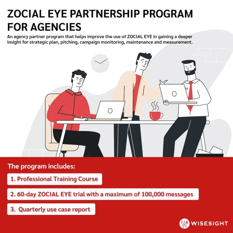 ไวซ์ไซท์ เปิดตัว 'ZOCIAL EYE PARTNERSHIP PROGRAM FOR AGENCIES' ตัวช่วยสร้างกลยุทธ์เหนือคู่แข่ง สำหรับเอเจนซี่โดยเฉพาะ
