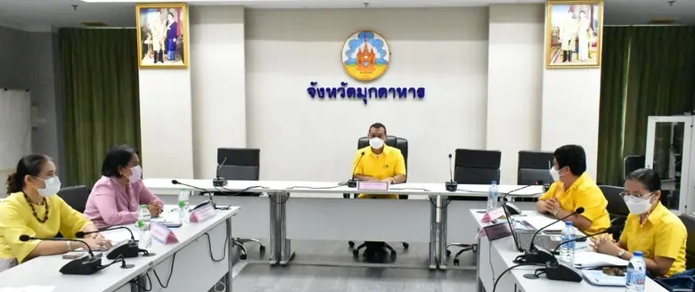 สนพ.มุกดาหาร ดำเนินการจัดประชุมคณะอนุกรรมการพัฒนาแรงงานและประสานงานการฝึกอาชีพจังหวัด (กพร.ปจ.) มุกดาหาร ครั้งที่ 2/2564