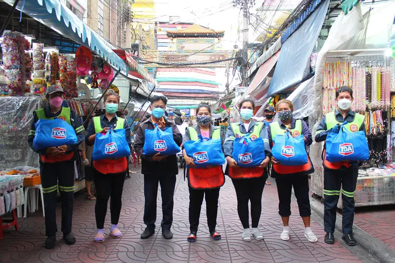 TOA ระดมมอบถุงยังชีพกว่า 65,000ชุด ช่วยคนไทยฝ่าวิกฤตโควิด-19
