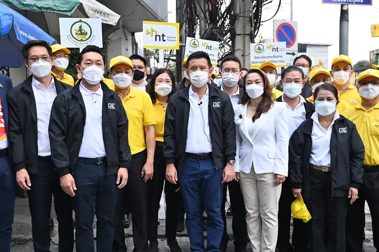 รมว.ดีอีเอส ลงตรวจพื้นที่กลางกรุง เดินหน้าจัดระเบียบสายสื่อสาร ช่วยปรับทัศนียภาพให้สวยงามมีความปลอดภัย หาแนวทางการใช้งานโครงสร้างพื้นฐานโทรคมนาคมร่วมกัน (Infrastructure Sharing)