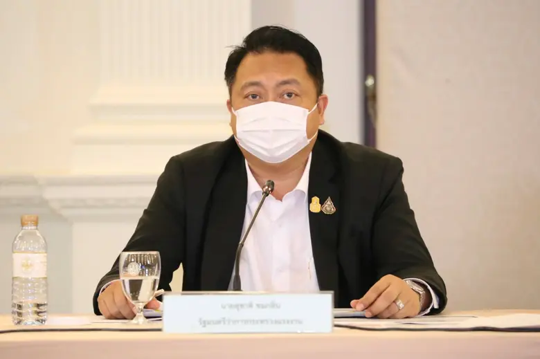 นายสุชาติ ชมกลิ่น รัฐมนตรีว่าการกระทรวงแรงงาน เปิดเ...