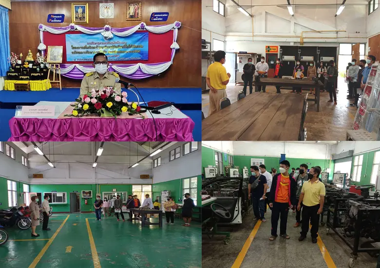 สำนักงานพัฒนาฝีมือแรงงานพะเยา "ขับเคลื่อนโครงการเพิ่มทักษะด้านอาชีพแก่นักเรียนที่ไม่ได้เรียนต่อหลังจบการศึกษาภาคบังคับ ประจำปีงบประมาณ พ.ศ. 2565"