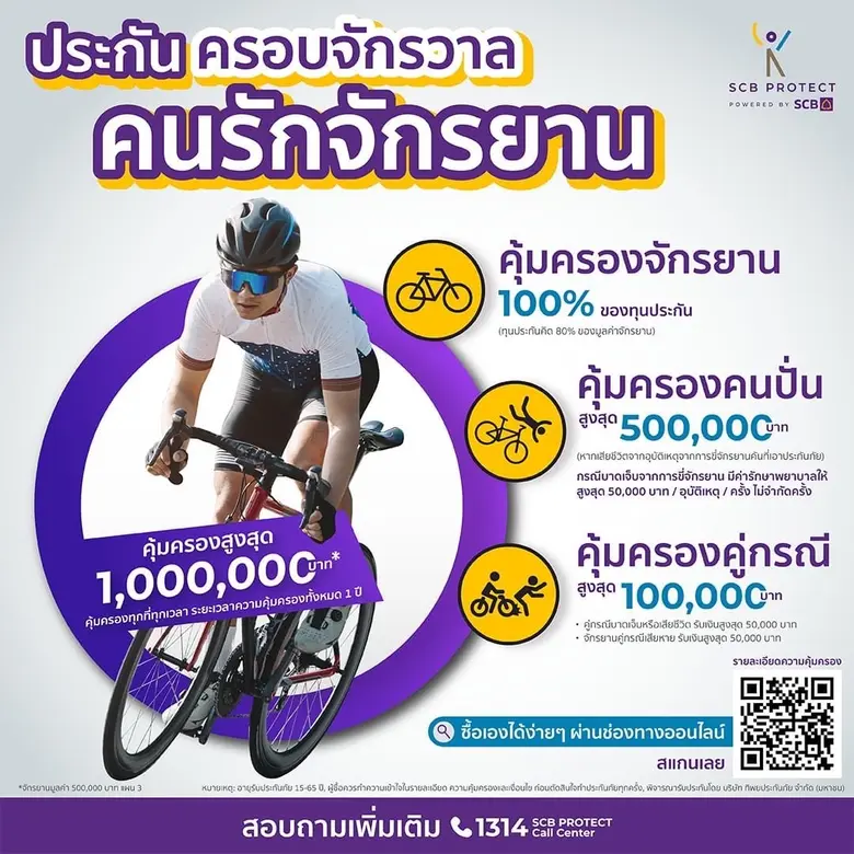 SCB Protect จับเทรนด์คนรักสุขภาพสายนักปั่...
