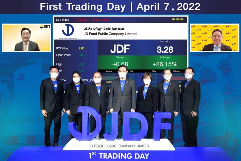 บริษัท เจดีฟู้ด จำกัด (มหาชน) หรือ JDF ฉล...