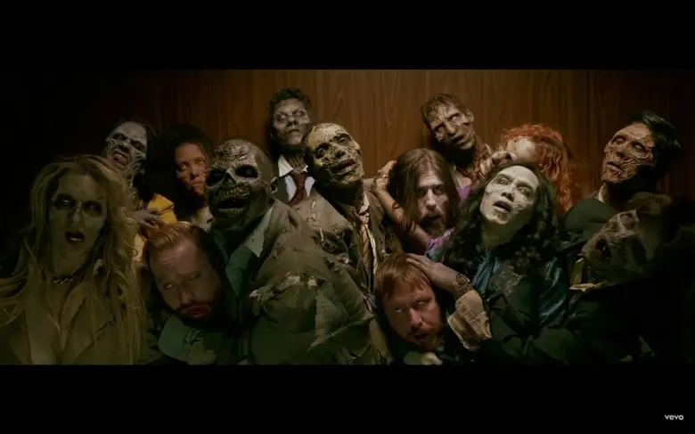 "IMAGINE DRAGONS" ปล่อย Music Video เพลง "BONES" มาพร้อมฝูงซอมบี้อลหม่าน ที่ได้รับ แรงบันดาลใจมาจาก "THRILLER" ของ "MICHEAL JACKSON"