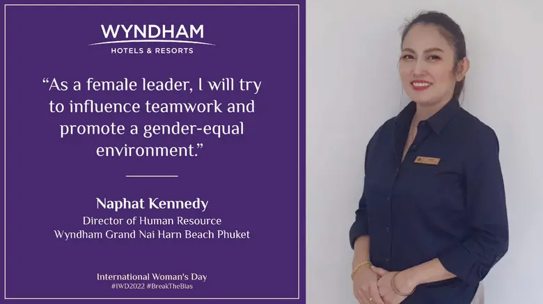 นางณภัทร เคเนดี้ ผู้อำนวยการฝ่ายทรัพยากรบุคคล ของโร...