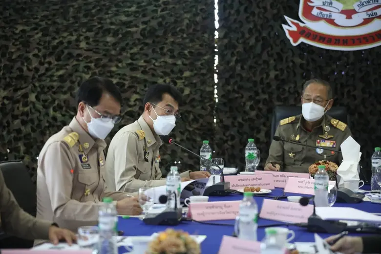 องคมนตรี ติดตามการดำเนินงานการพัฒนาหน่วยปฏิบัติการฝนหลวง จ.กาญจนบุรี ของกรมฝนหลวงและการบินเกษตร