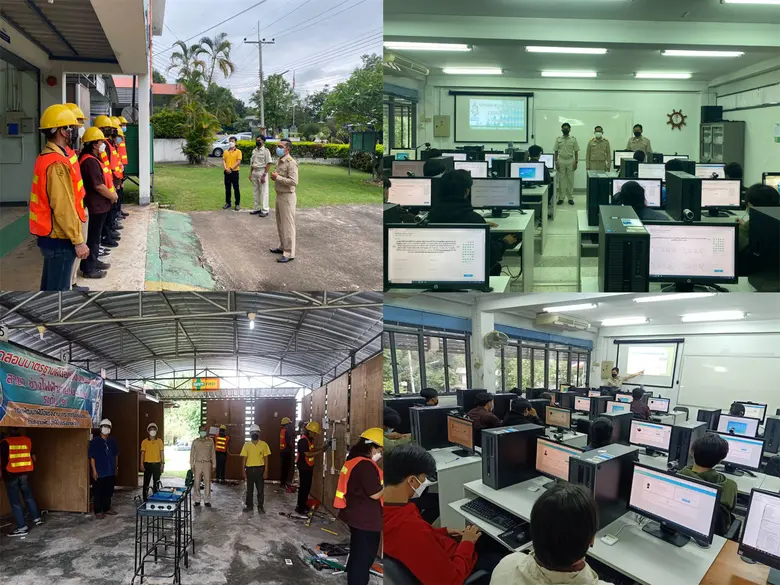 พัฒนาฝีมือแรงงานพะเยา จัดทดสอบมาตรฐานฝีมือแรงงานแห่งชาติ สาขาช่างไฟฟ้าภายในอาคาร ระดับ 1