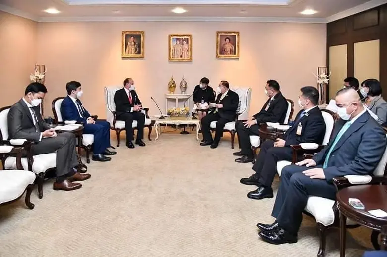 ก.แรงงาน ร่วมต้อนรับ Mr.Steve Trent ผอ.มูลนิธิความยุติธรรมเชิงสิ่งแวดล้อม (EJF) ในโอกาสเยี่ยมคารวะรองนายกรัฐมนตรี