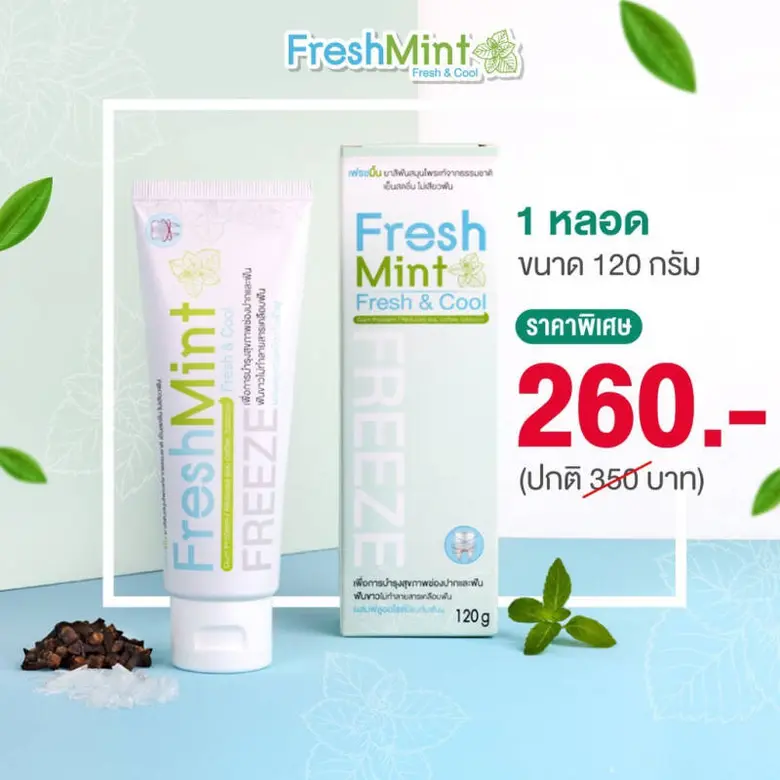 "เฟรชมิ้น" รุกตลาดพรีเมี่ยมส่งยาสีฟันลดอาการเสียวฟันพร้อมลมหายใจหอมสดชื่น