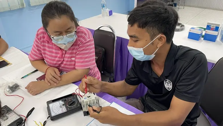 สำนักงานพัฒนาฝีมือแรงงานมหาสารคาม จัดฝึกอ...